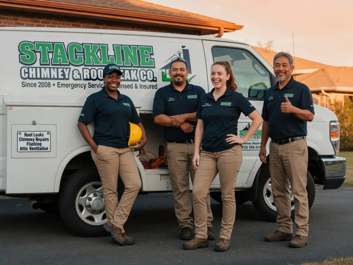 Chimney flashing repair company in West York, IL